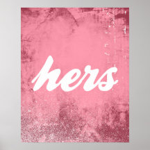 HERS AND HERS -.png Poster