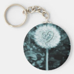 Herz blume heart flower keychain