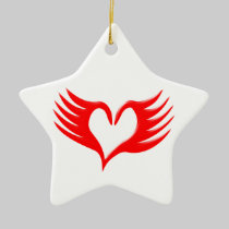 Herz Flügel heart wings ornaments