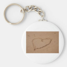 Herz im Sand Keychain