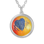 Herzkette TanArt Encaustic 001 Selbst Gestalteter Schmuck