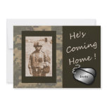 He's Coming Home! Welcome Home Party invitations