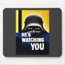 Hes Watching You Mouse Pads