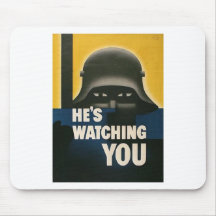 He's Watching You Mousepad