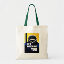 Hes Watching You Tote Bags