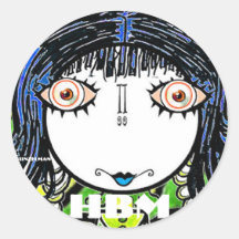 HESTER BESSIE METTS ROUND STICKER