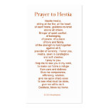Hestia Prayer Card Business Card