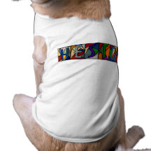 HESTON ~ PERSONALIZED LGLETTER ~ PET-WARE FOR DOGS DOG T SHIRT