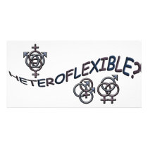 HETEROFLEXIBLE II SWINGERS SYMBOL CUSTOM PHOTO CARD