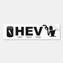 HEV battery and pump Bumper Sticker
