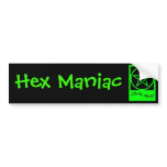 Hex Maniac Bumper Sticker bumper stickers
