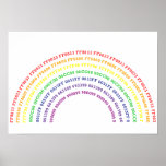 Hex Rainbow Art Print