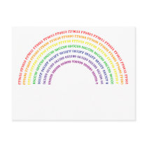 Hex Rainbow Post Cards