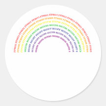 Hex Rainbow Stickers