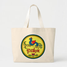 Hex Sign Welcome Bird Tote Bags