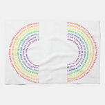 Hexadecimal Rainbow Hand Towel