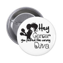 Hey Brain Cancer You Picked The Wrong Diva Buttons