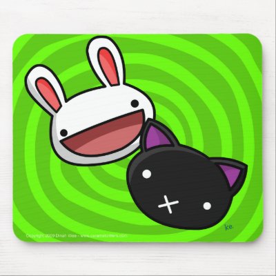Hey Bye Spiral Mousepad by CaramelCritters