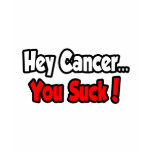 Hey Cancer...You Suck! t-shirts