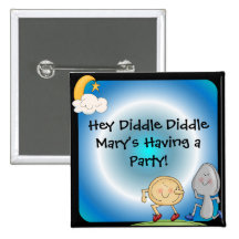 Hey Diddle Diddle Custom Button