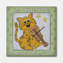 Hey Diddle Diddle, Nursery Rhyme Magnet