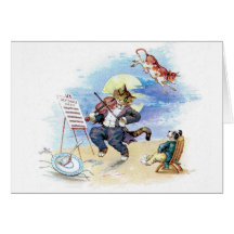 Hey, Diddle, Diddle Scene, Greeting Card