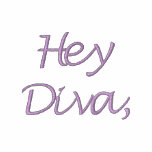 Hey Diva, Where's My Dude Black embroidered shirts