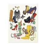 Hey Girls, need a new pair? (design n°2) postcards
