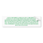 HEY REPUBLICANS !! YOU HAVE BLOOD ON YOUR HANDS bumper stickers