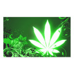hi-fi marijuana leaf stickers