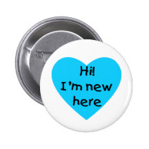 Hi! I'm new here (blue) Pins