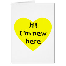 Hi! I'm new here (yellow) Cards