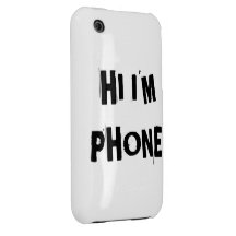 HI I'M PHONE COVER iPhone 3 CASES
