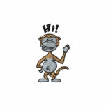 Hi! Monkey (black outline) Polo