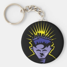 Hi-Tech Brain - Technology of the Future Keychain