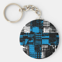 Hi-Tech Grunge Finnish Flag Keychain
