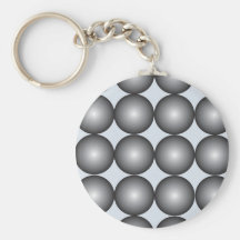Hi-Tech Silver and Grey Balls Key Chains