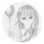 Hibia Round Sticker