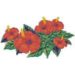 Hibicus Bouquet embroidered shirts