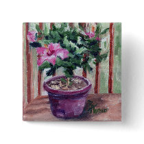 Hibiscus Button