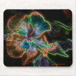 Hibiscus Digital Art Flower Photo Mousepad