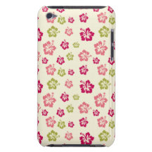 Hibiscus Flower Pattern Ipod Touch Case