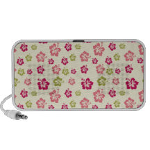 Hibiscus Flower Pattern Speakers