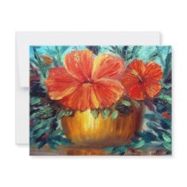 Hibiscus Flower Pot Art