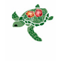 Hibiscus flower sea turtle shirt