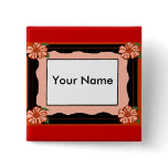 Hibiscus frame, Your Name button