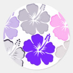 Hibiscus Gifts Round Stickers