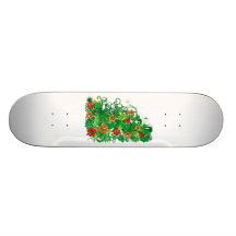 Hibiscus_Growth Custom Skate Board
