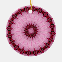 "Hibiscus Kaleidoscope #34" Christmas Ornament
