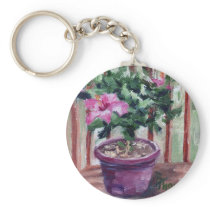 Hibiscus Keychain
